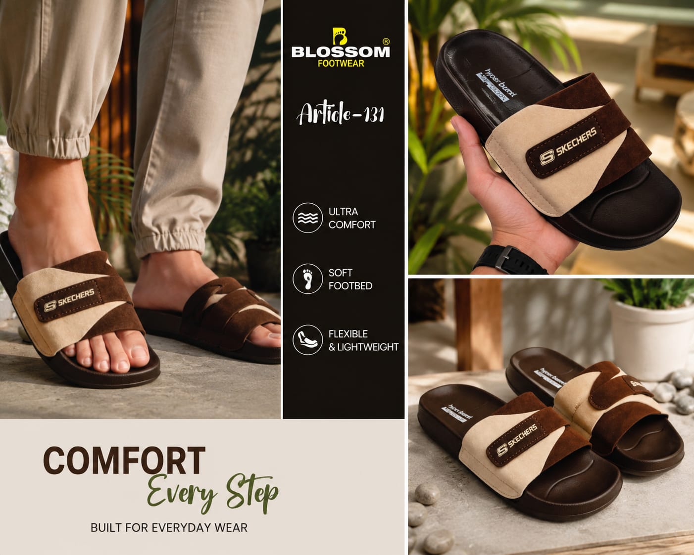 Urban Glide Comfort Slippers for Men β Premium Lightweight Soft Sole Casual Slides
