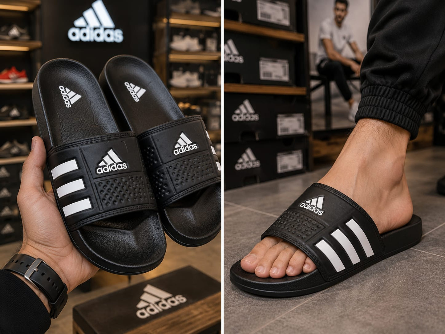 Adidas Style Comfort Slides for Men β Premium Lightweight Soft Sole Slippers | Article 125