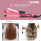 Nova 2‑in‑1 Hair Straightener & Curler