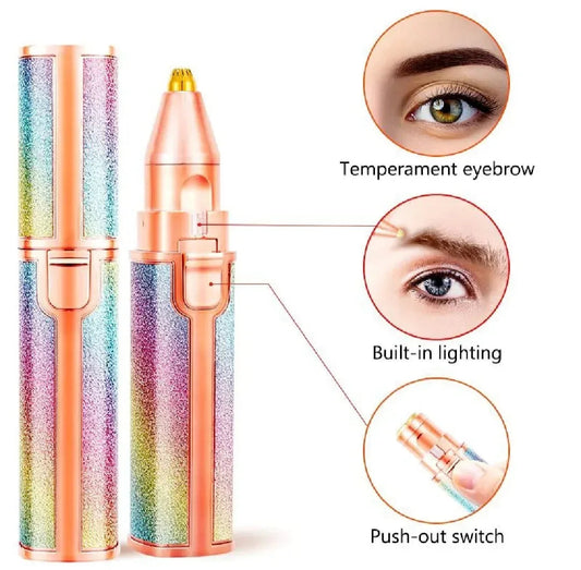 2-in-1 Electric Eyebrow Trimmer |Rechargeable Hair Shaver