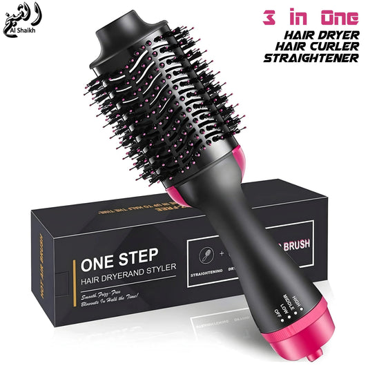 3-in-1 One Step Hot Air Brush Hair Dryer